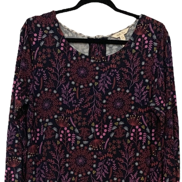 Matilda Jane New Resolution Dark Floral Stretch Long Sleeve Dress - Picture 2 of 10